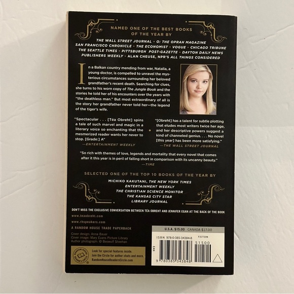 The Tiger's Wife: A Novel by Tea Obreht | Historical Fiction | Paperback Book - Picture 2 of 7